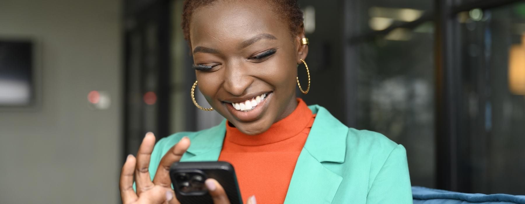 a person holding a phone