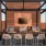 a room with tables and chairs