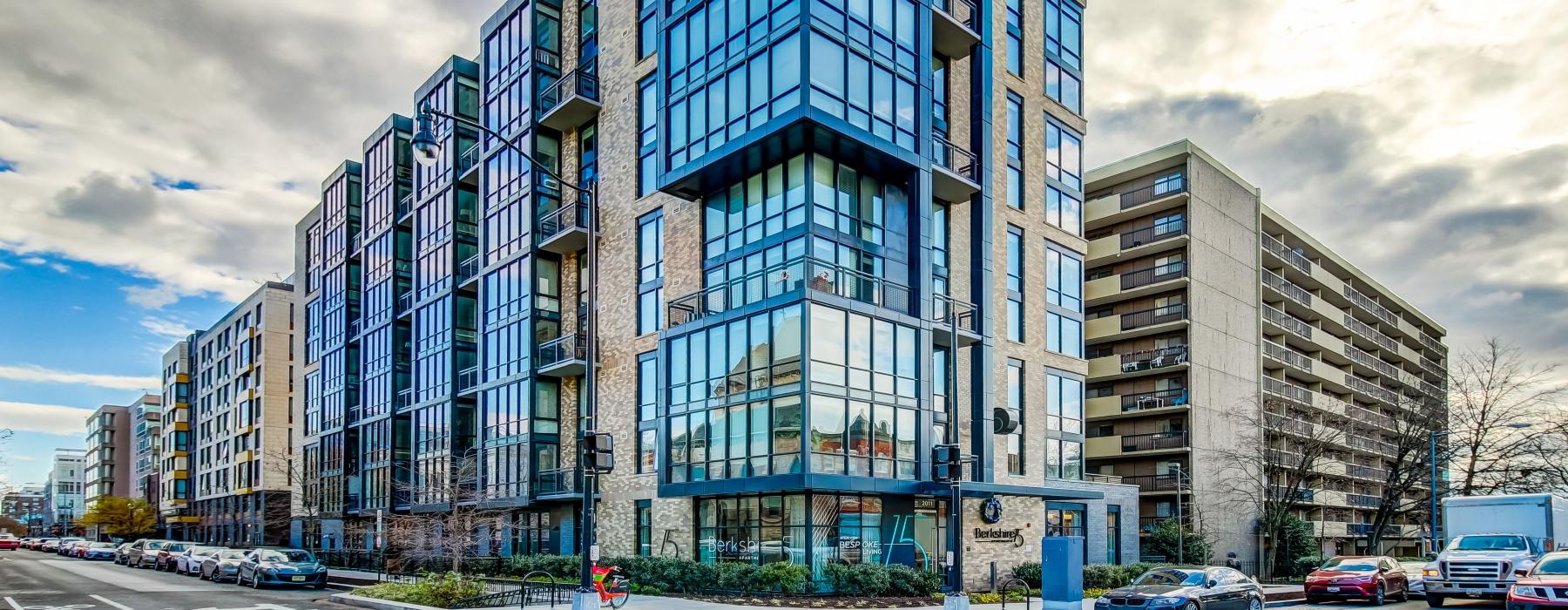 a building with glass windows
